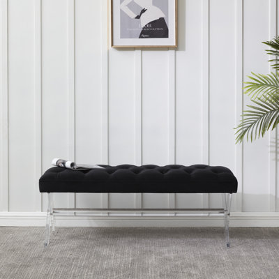 Bree Velvet Upholstered Bench