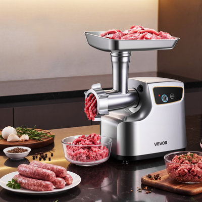 Electric Meat Grinder, 5 Lbs/Min Capacity, #8 Meat Mincer with 3 Grinding Plates, 3 Sausage Stuffing Tubes & Kubbe Kit, 700W/0.77HP Sausage Stuffer Maker for Home Kitchens, ETL Listed