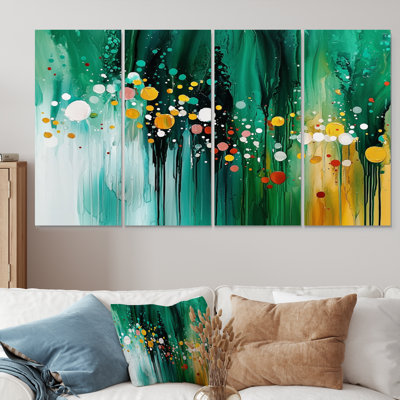 «Mute Floral», art mural à l'encre liquide II