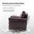 Auer Traditional Genuine Leather Swivel Rocker Chair Set of 2-1967289297