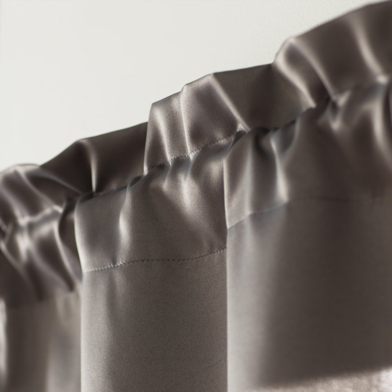 Wayfair Basics® Thermal Energy Saving Rod Pocket Curtain Valance, Steel