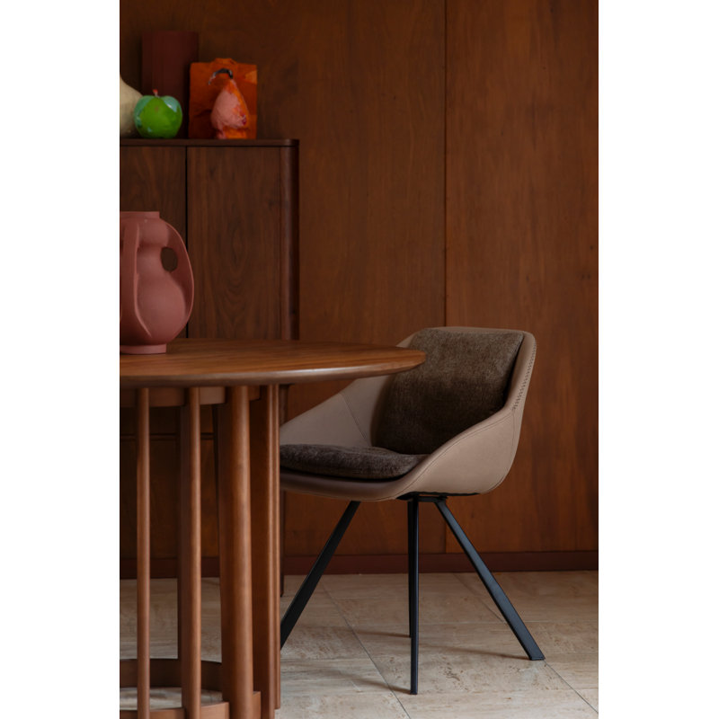 Wakefield Upholstered Dining Chair, Beige/Brown