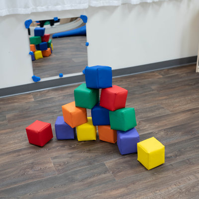 Toddler Baby Blocks - 12 - Rainbow