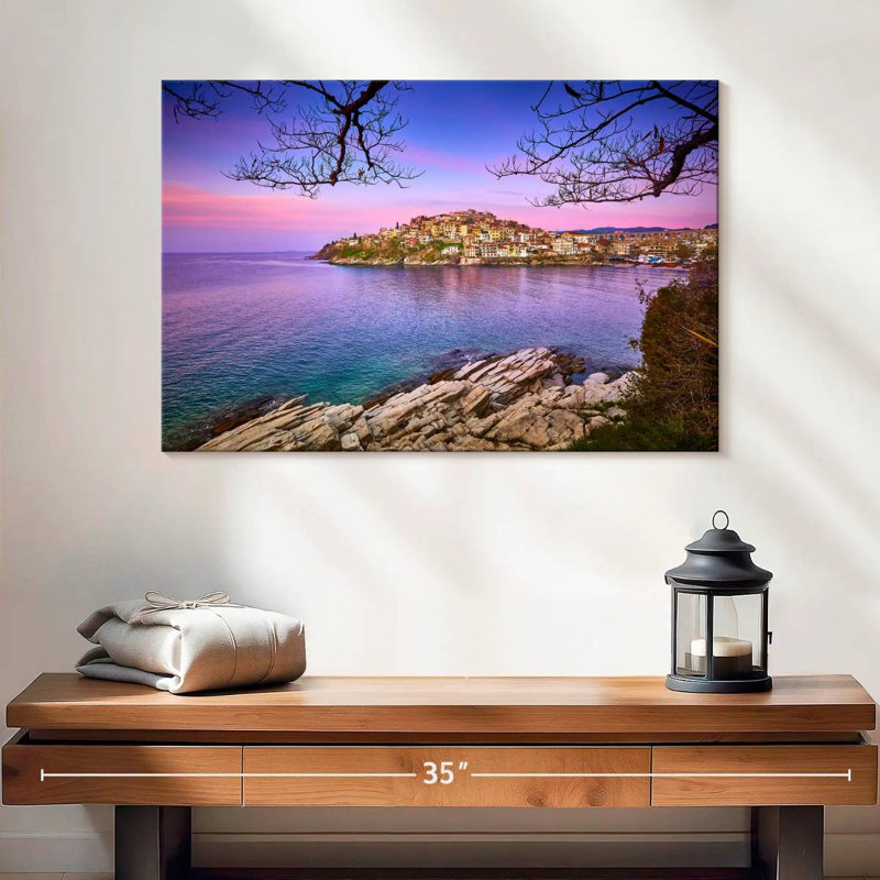 Gillard Kavala, bord de mer, H 16 po x l 24 po