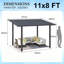 Hardtop Gazebo With Galvanized Steel Sloping Roof-2115171698