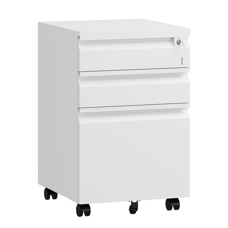 Drawer File Cabinet, White