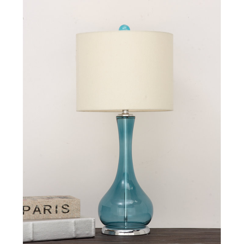 Cathern 28" Glass Table Lamp 2-Piece Set