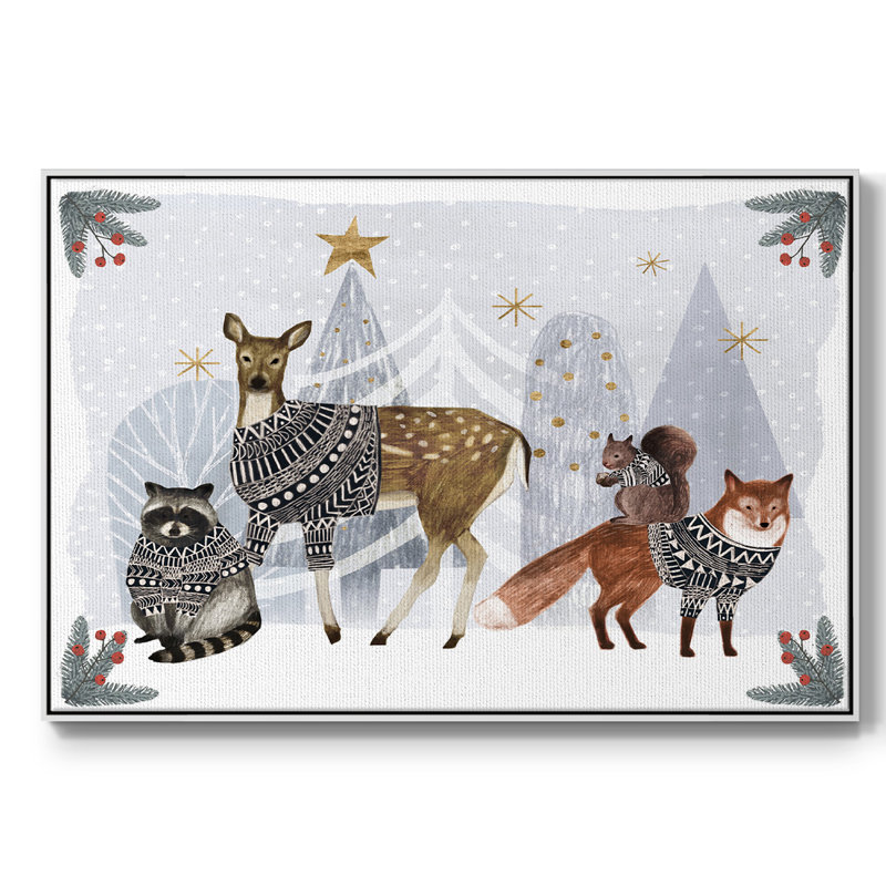 Cozy Christmas Collection A, H 17 po x l 25 po x P 2 po, Blanc