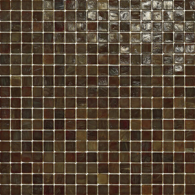 Wenge 5/8" x 5/8" Glass Mosaic
