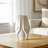Modern Porcelain Vase With Sculpted Geometric Design - Decorative Contemporary Accent Piece-879290304