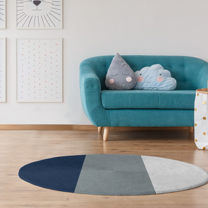 Chenille Indoor Rug, Round 5'
