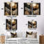 Marbre captivant doré et noir IV - Décoration murale moderne dorée-114713109-114713107-114713110