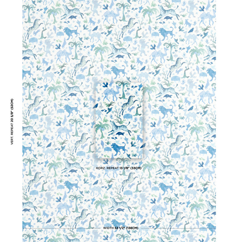 Schumacher x Happy Menocal Beasts Indoor/Outdoor Fabric