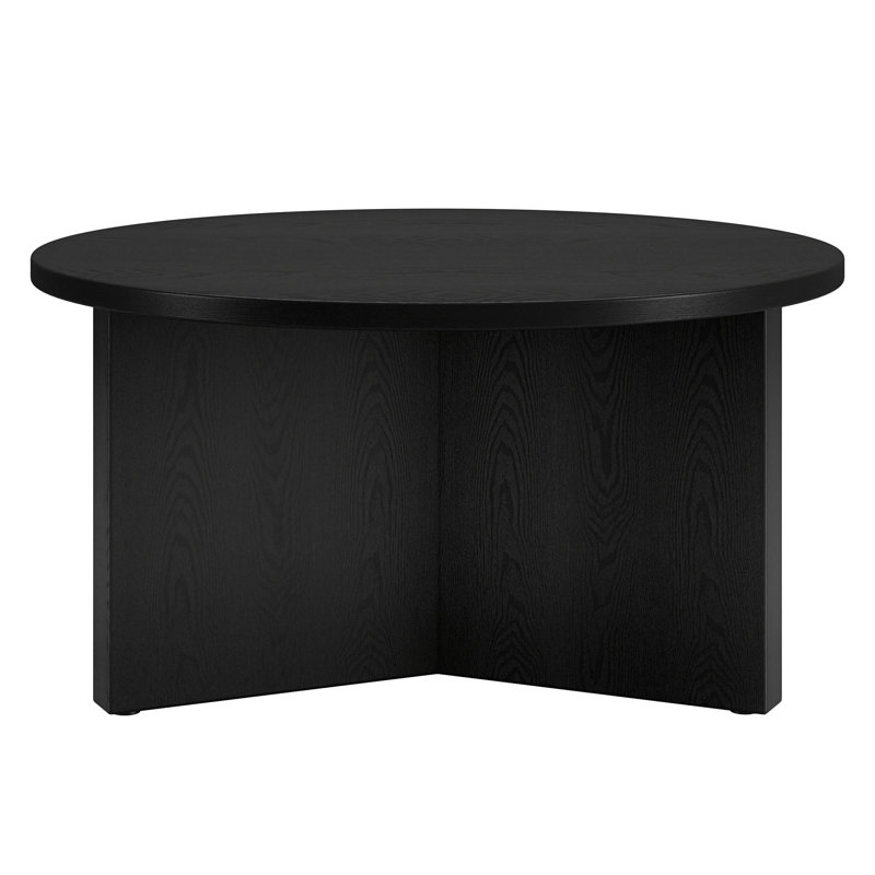 Kjartan Pedestal Coffee Table, Black