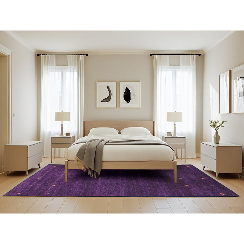 Tapis mauve Zooey, Rectangle 5 pi x 8 pi