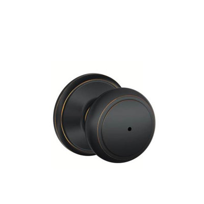 Andover Knob Bed and Bath Lock