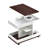 Adjustable End Table with Wheels-1115749081