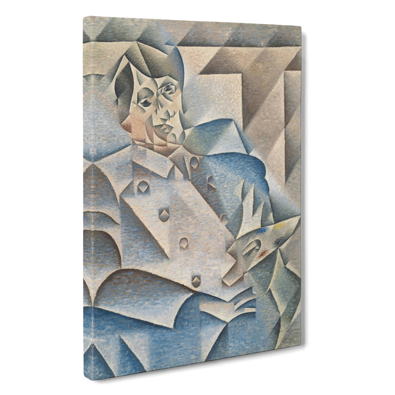 Portrait Of Pablo Picasso by Juan Gris - Wrapped Canvas, 76cm H x 50cm W x 3cm D