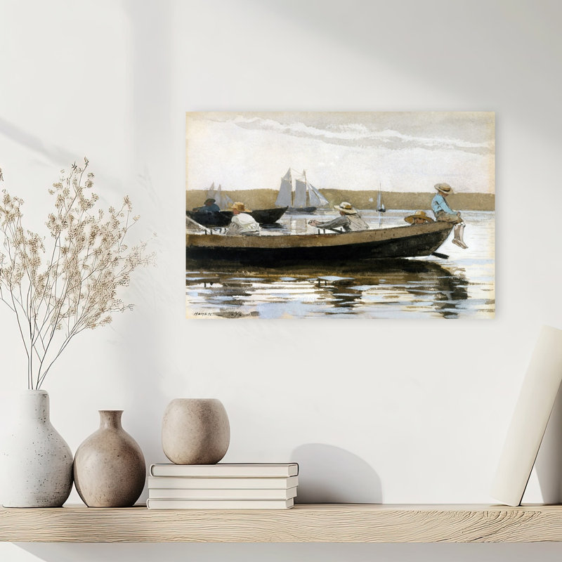 «Boy In A Dory», impression d'art mural classique sur la côte, H 12 po x l 18 po