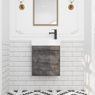 Cydnei 18'' Single Small Bathroom Vanity with Resin Top