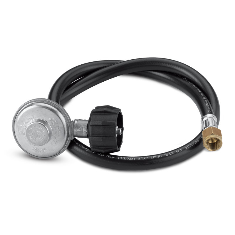 30-Inch Black Hose and Regulator Kit for Gas Grills