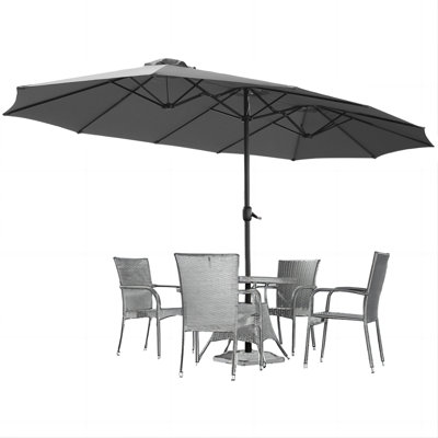 Crosspointe 180'' Rectangular Market Umbrella