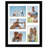 Merranda Americanflat 11x14 Collage Picture Frame - Fits Five 4x6 Photos - Shatter-Resistant Glass - Black