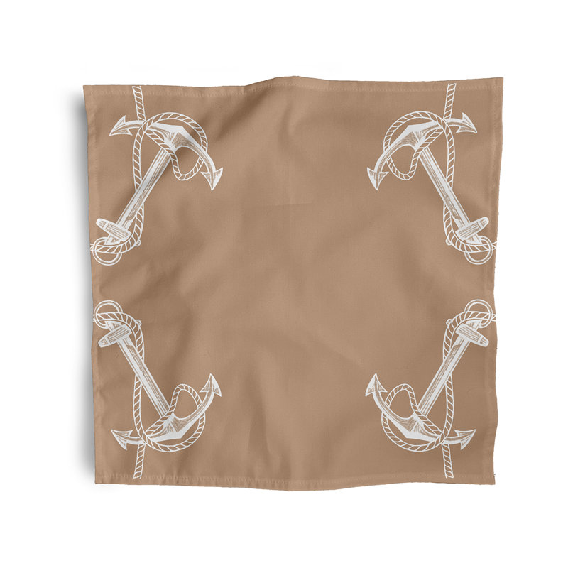 Hardy Anchored Napkins, Brown