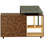Techni Mobili L-Shape Corner Desk with Multiple Storage, Oak