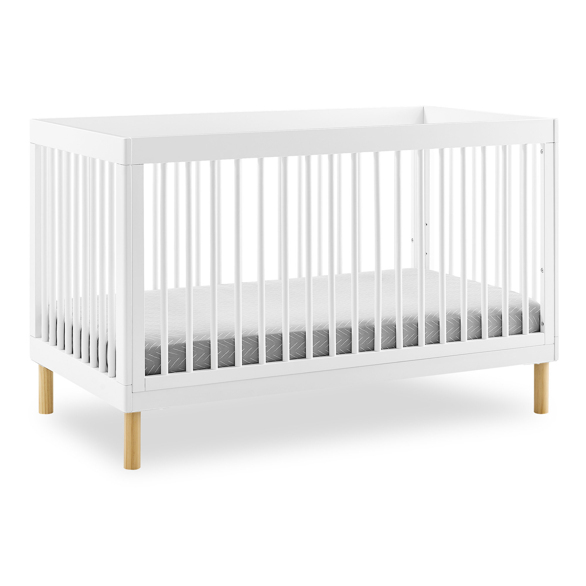 Delta Children Austin 4In1 Convertible Crib Midnight Grey/Natural