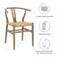 Chaise de salle à manger en bois Amish par Modway-49444124