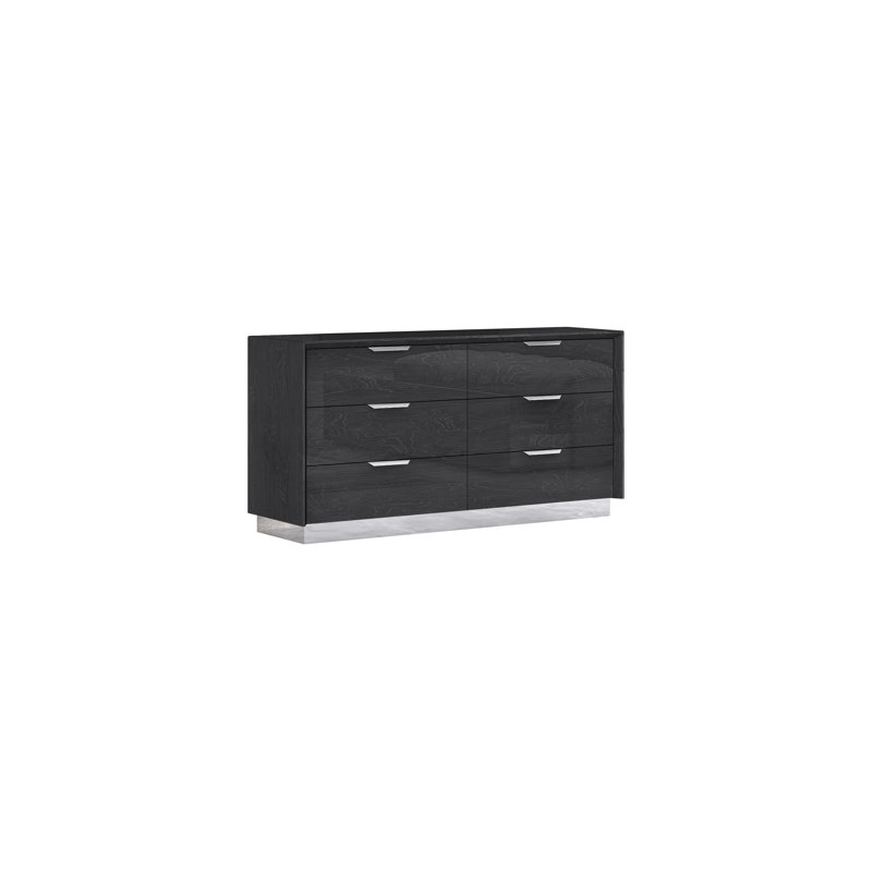 Aspinwall 63'' W 6 - Drawer Dresser, Gray