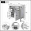 Meuble-lavabo à poignée en métal 30 po avec lavabo supérieur