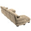 Canapé modulaire en U en forme de U avec repose-pieds mobile, canapé d'angle rembourré et confortable en velours 4 places convertible-1692379051