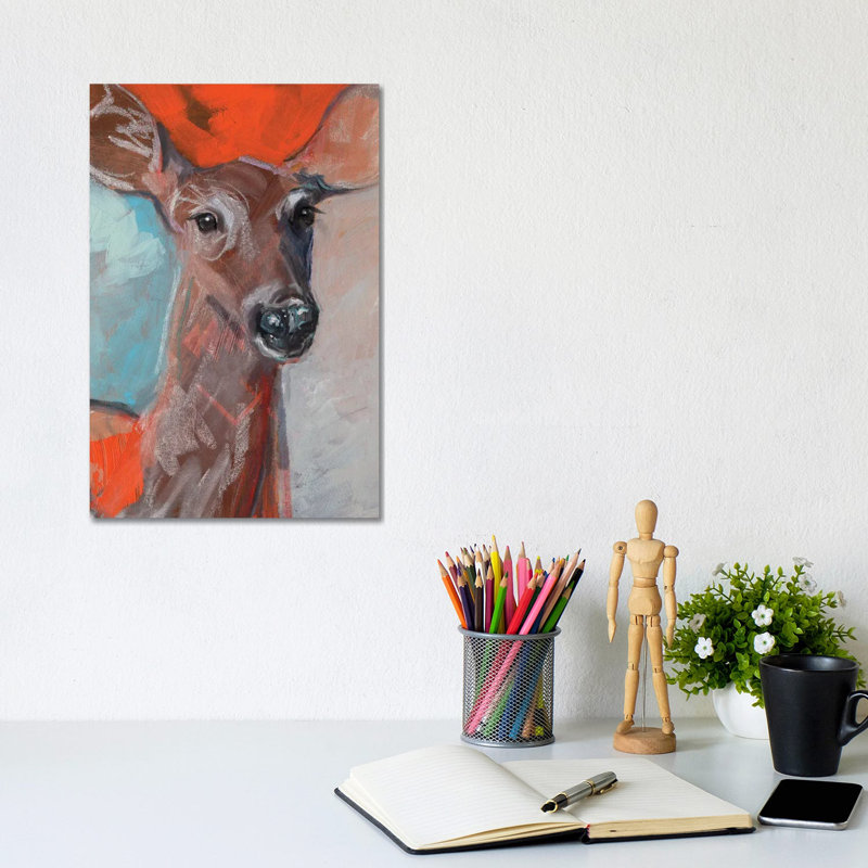 Doe Eyes I by Jennifer Paxton Parker - Wrapped Canvas Painting, 20.32 cm H x 30.48 cm W