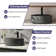 CASAINC Maple 17'' Concrete Circular Bathroom Sink