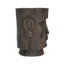 Table d'appoint d'extérieur, tabouret de table de bout à piédestal Moai, pour la maison