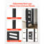 Tête de lit pour lit, tête de lit à hauteur réglable avec 2 tablettes de rangement, tête de lit autoportante avec station de charge et lumière DEL pour différents cadres de lit, assemblage facile-1948852432-1948852434