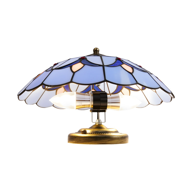 Luminaire encastré 12 po en verre coloré style Tiffany