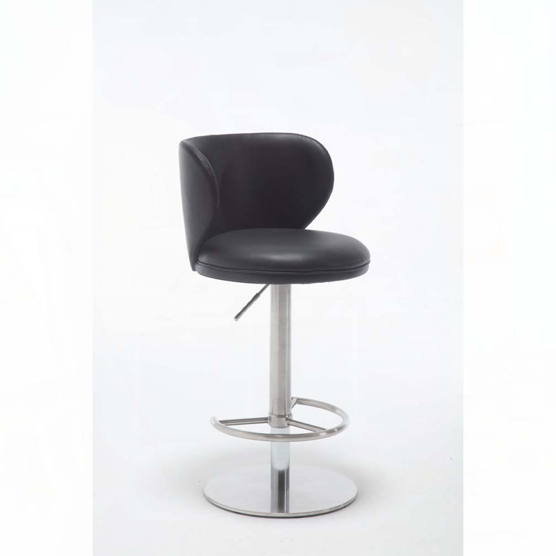 Tabouret de bar pivotant à 360 °, Noir