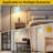Arc Floor Lamp Various flowers seamless Floor Lamps with Remote LED Lights Adjustable Lamp Shades Tall Standing Lamps for Reading Office Living Room