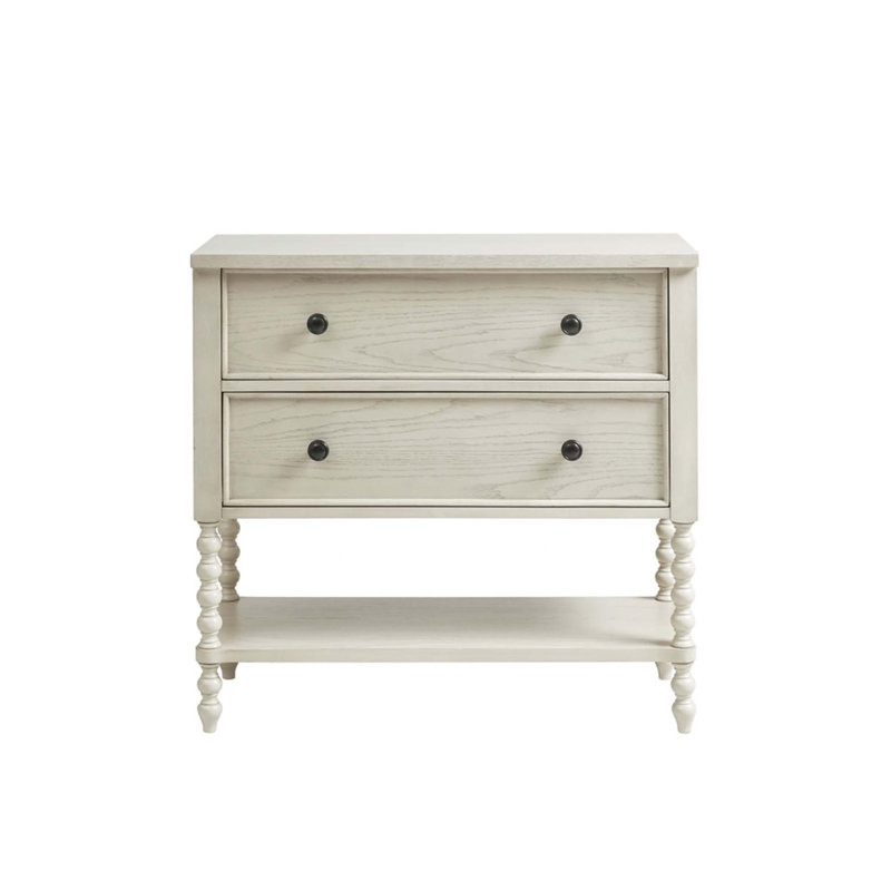 Commode d'appoint 2 tiroirs, Naturel