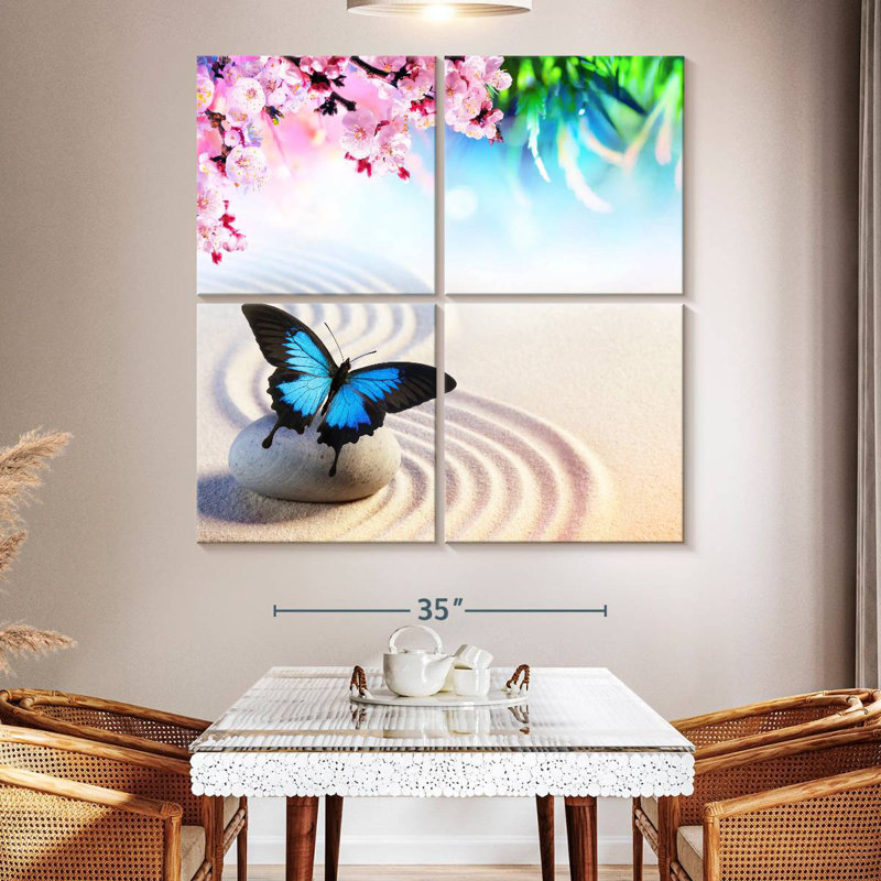 Brampt Zen Swallowtail Butterfly, 18" H x 18" W