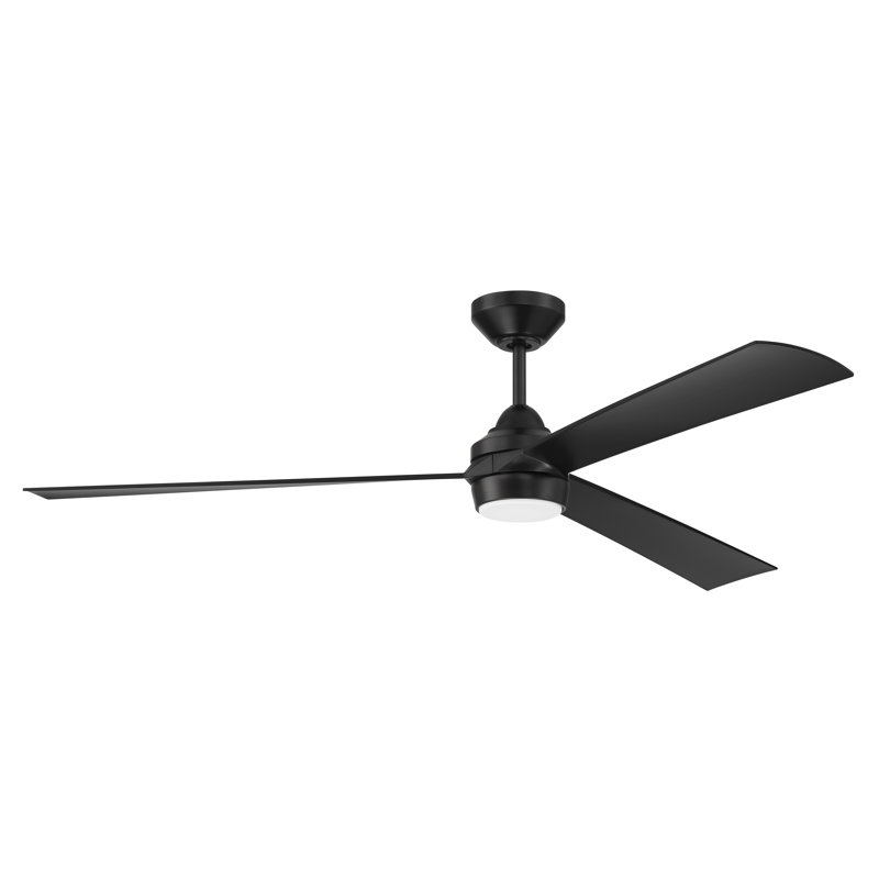 Sterling 60'' Ceiling Fan with LED Lights, Flat Black