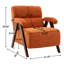 Chaise d'appoint rembourrée de style Mid-Century avec pieds en bois massif-1465627634