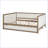 Modern Upholstered Daybed with Trundle and Nailhead Decoration