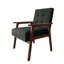 Chaise d'appoint en lin gris anthracite-1393147793