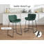 Upholstered Counter Stool with Metal Frame-512050008