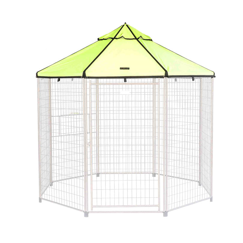 Pet Gazebo Replacement Canopy - Polyester, 96" H x 96" W x 96" D, Green