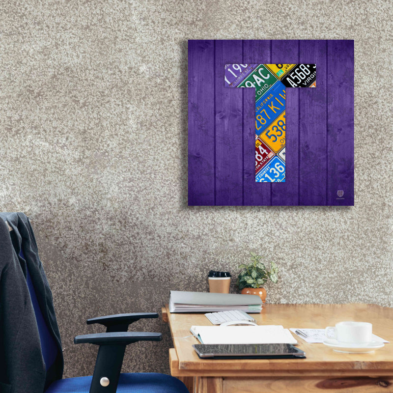Epic Graffiti «T» par Design Turnpike, estampe numérique «T» par Design Turnpike, H 26 po x l 26 po x P 1,5 po